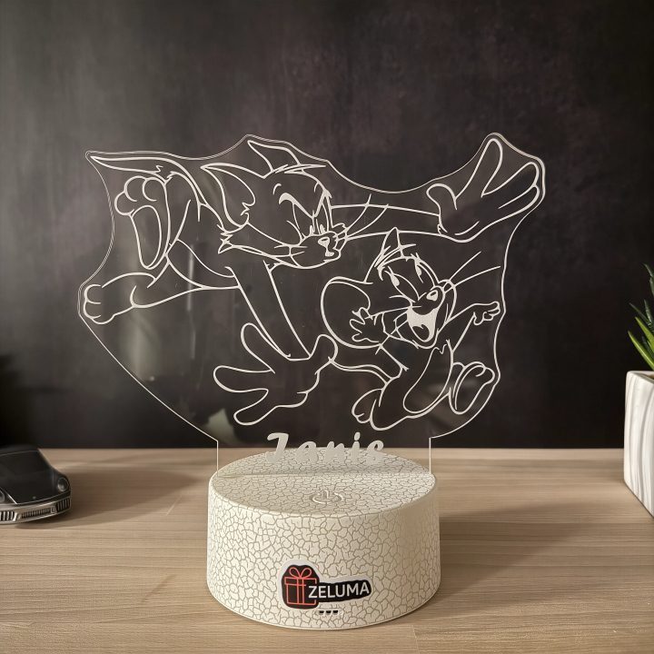Lampa 3D Personalizata – Tom si Jerry