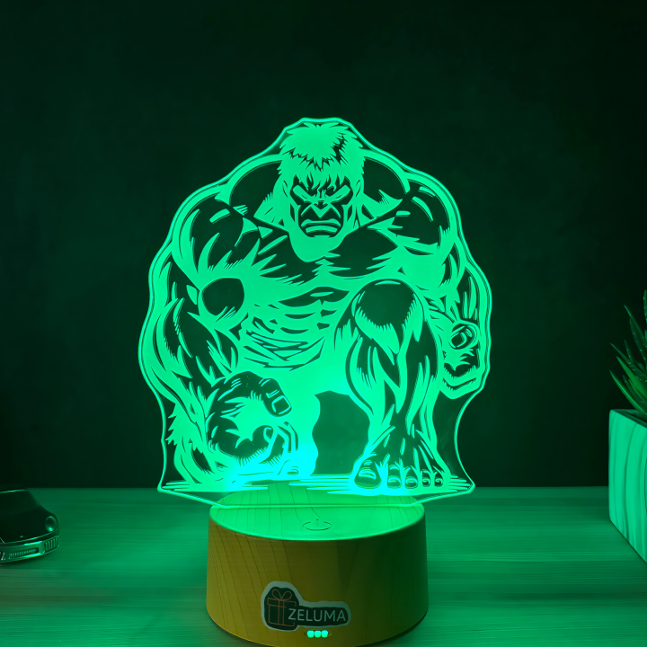 Lampa 3D – Hulk