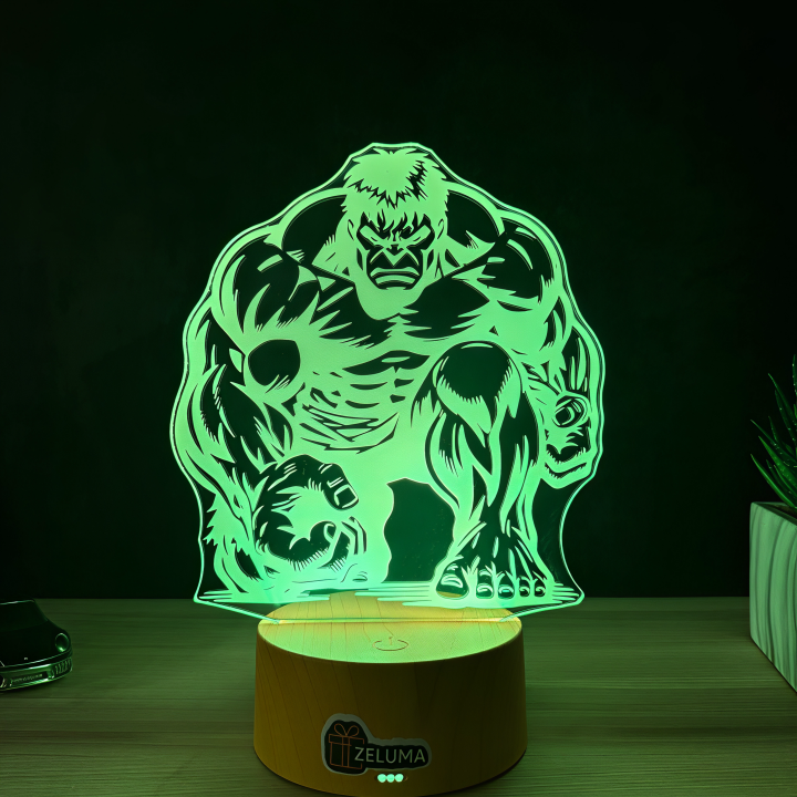 Lampa 3D – Hulk