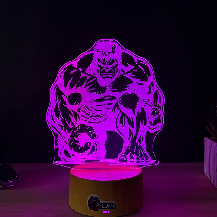 Lampa 3D – Hulk