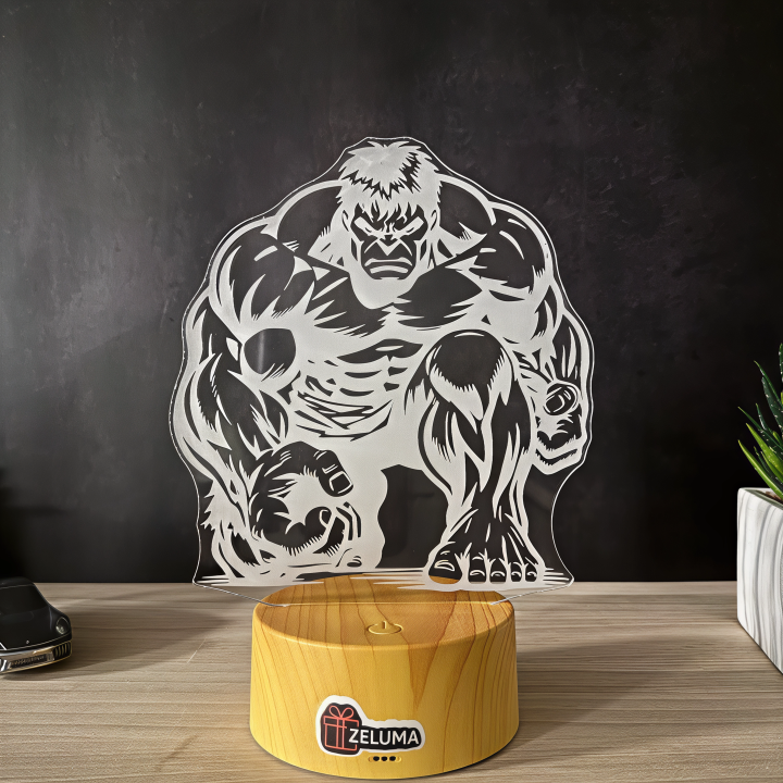 Lampa 3D – Hulk