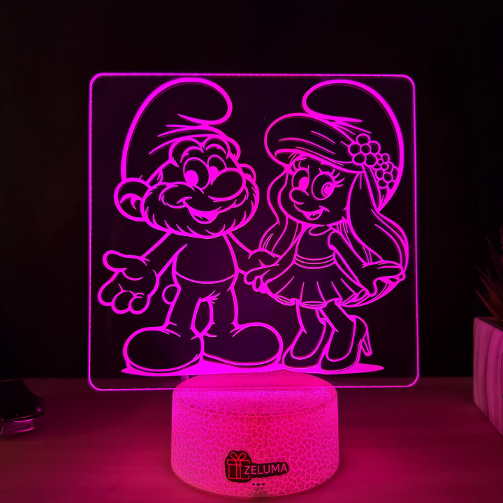 Lampa 3D – Strumfii