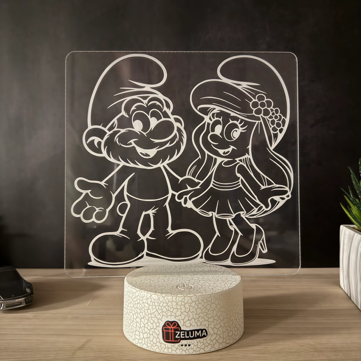 Lampa 3D – Strumfii