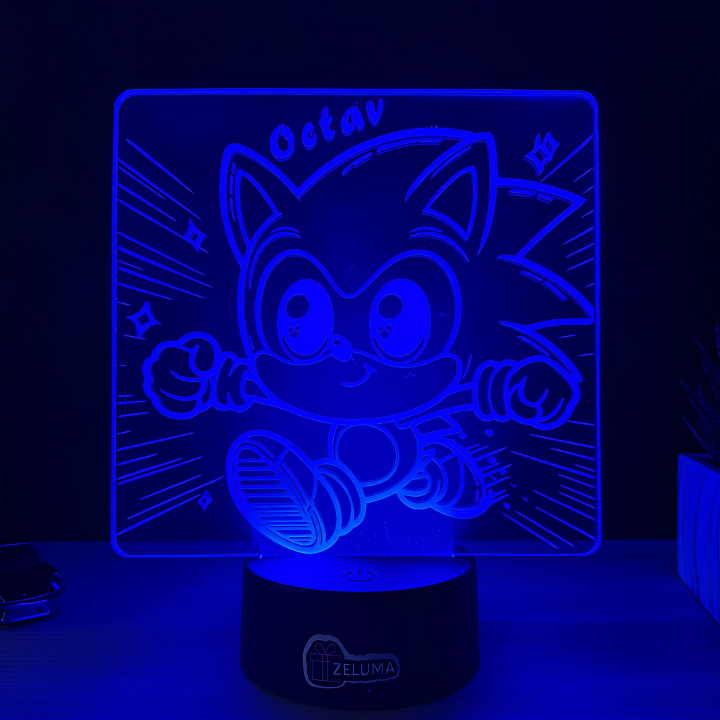 Lampa 3D Personalizata – Sonic