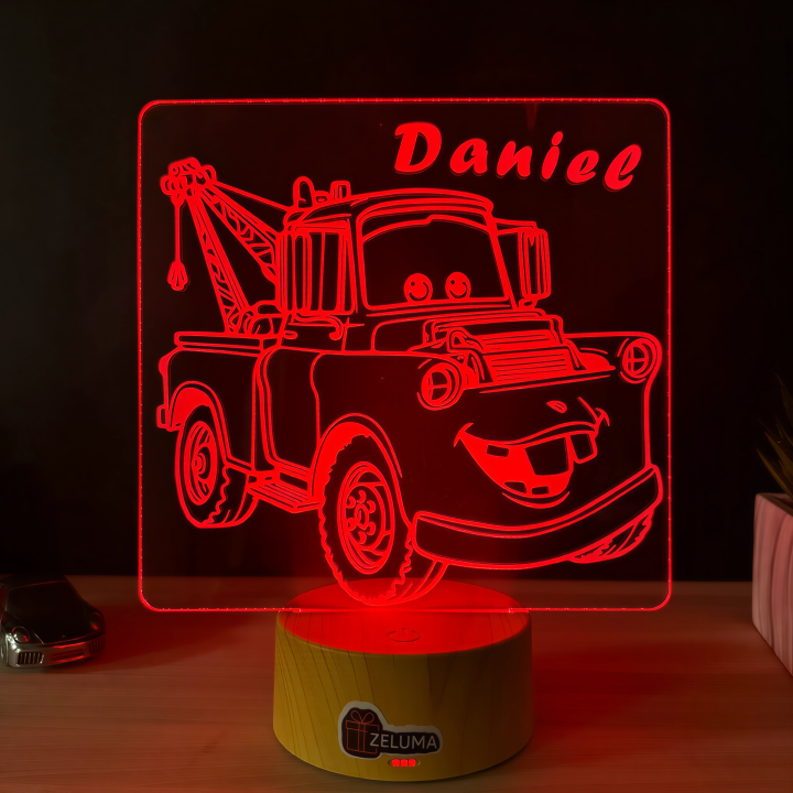 Lampa 3D Personalizata – Mater (Masinile)