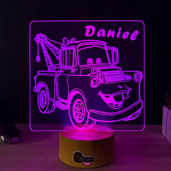 Lampa 3D Personalizata – Mater (Masinile)