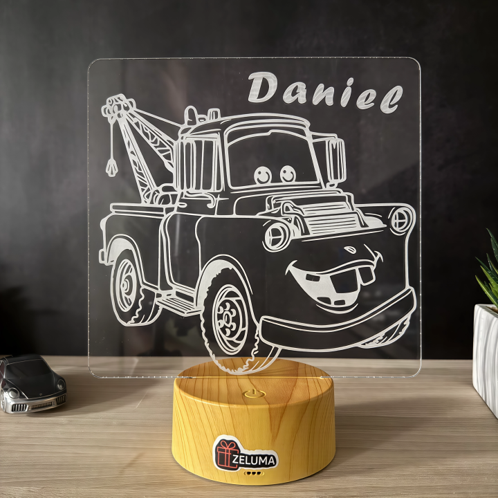Lampa 3D Personalizata – Mater (Masinile)