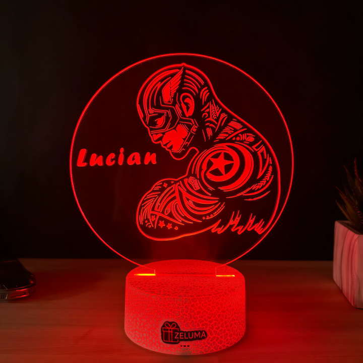 Lampa 3D Personalizata – Super Erou