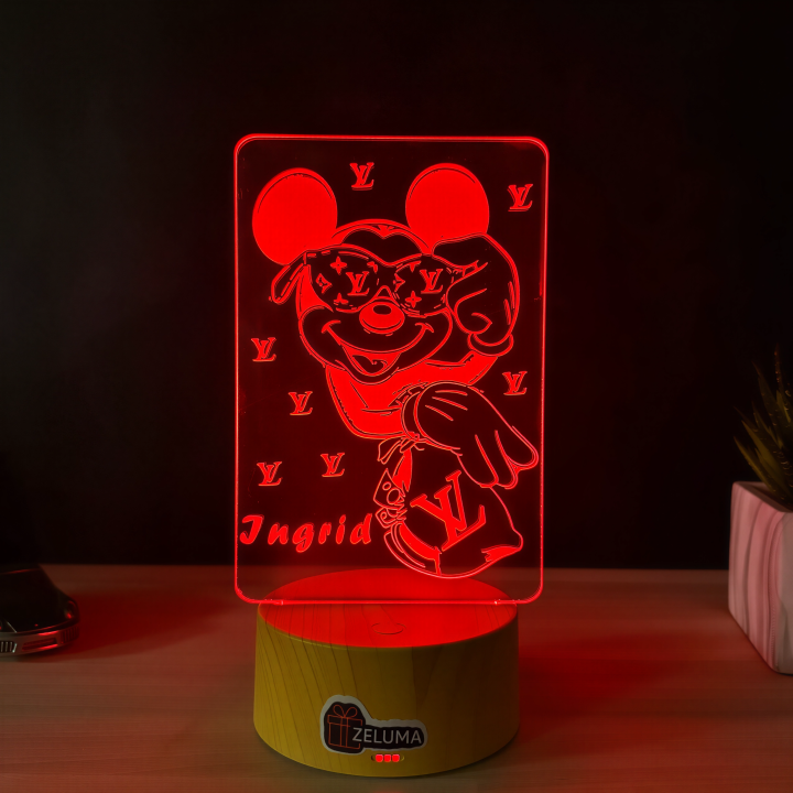 Lampa 3D Personalizata – Mickey Cool