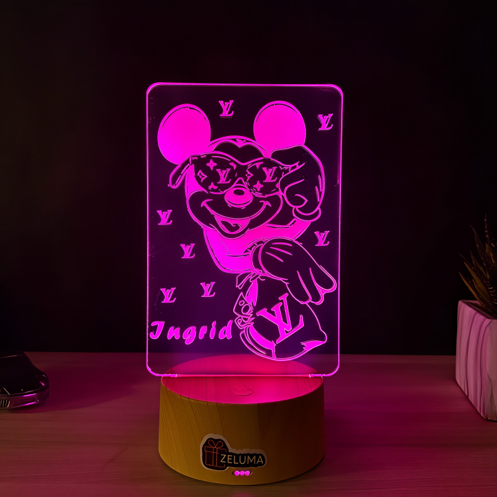 Lampa 3D Personalizata – Mickey Cool
