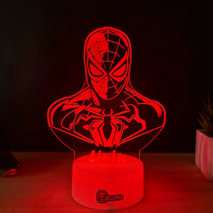 Lampa 3D Personalizata – Spiderman