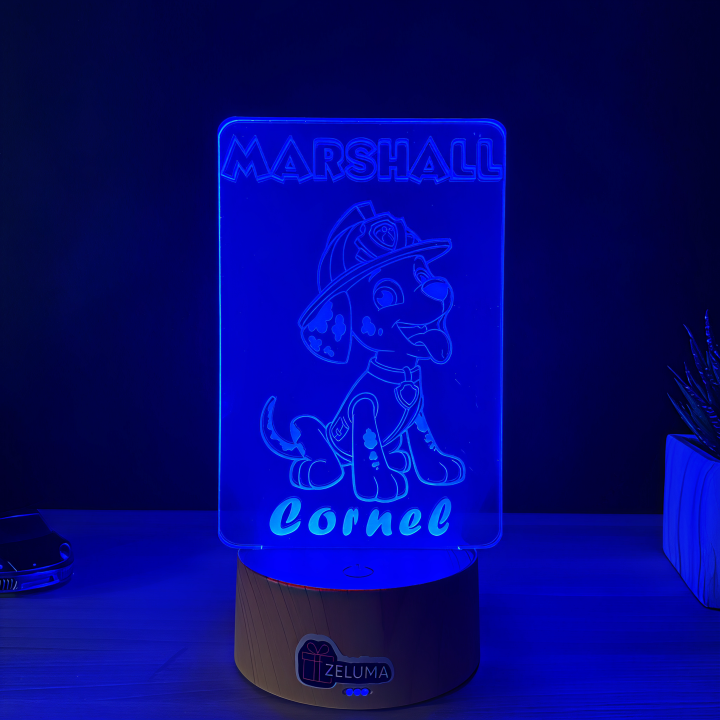 Lampa 3D Personalizata – Marshall