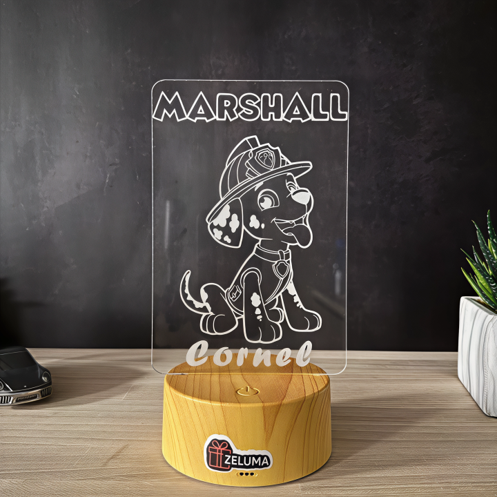 Lampa 3D Personalizata – Marshall