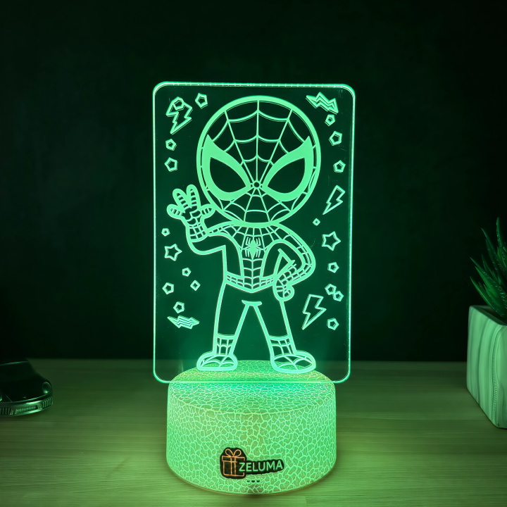 Lampa 3D – Spiderman