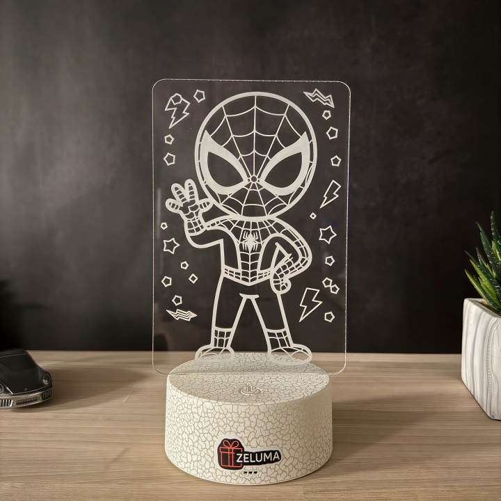 Lampa 3D – Spiderman