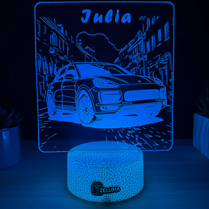 Lampa 3D Personalizata – Porsche Cayenne