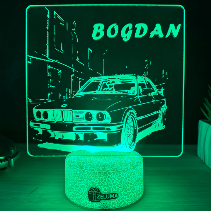 Lampa 3D Personalizata – BMW E30