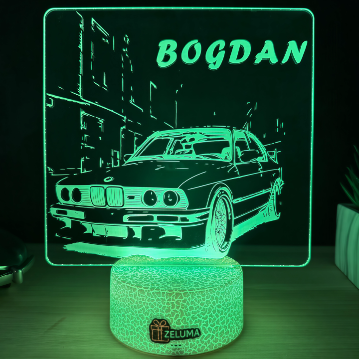 Lampa 3D Personalizata – BMW E30