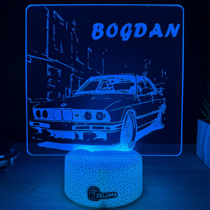 Lampa 3D Personalizata – BMW E30