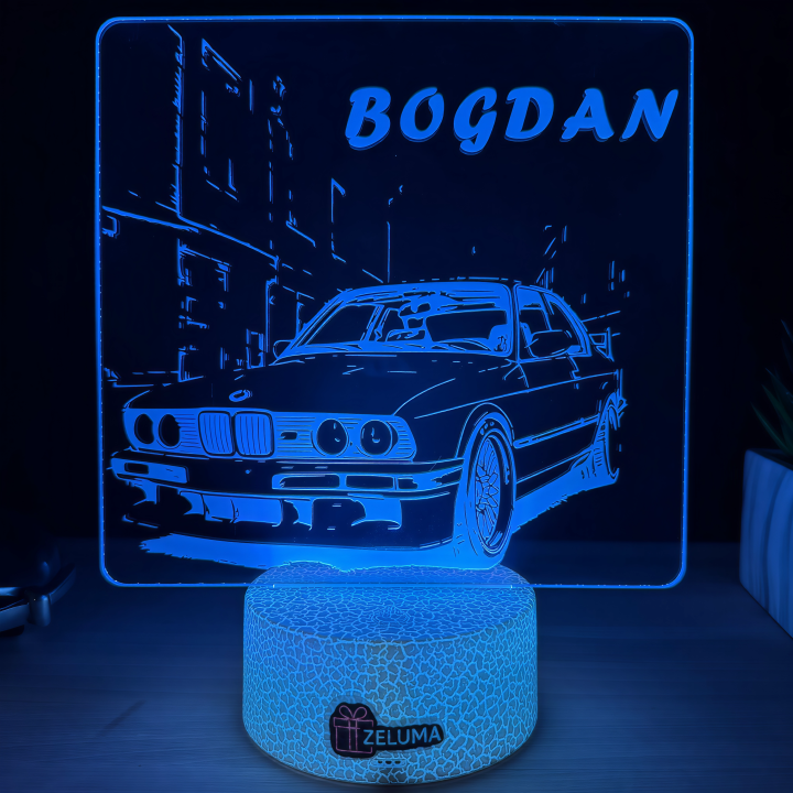 Lampa 3D Personalizata – BMW E30