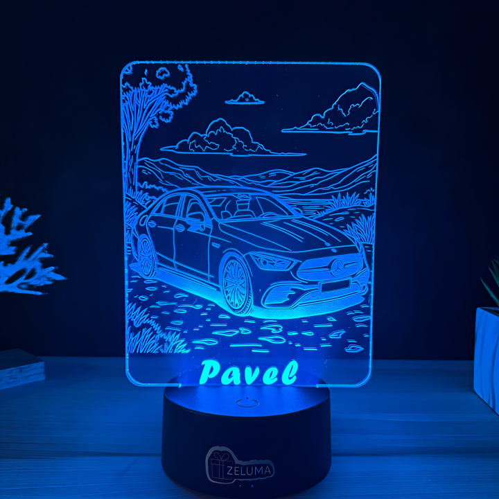 Lampa 3D Personalizata – Mercedes-Benz