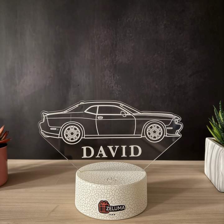 Lampa 3D Personalizata – Putere si Atitudine