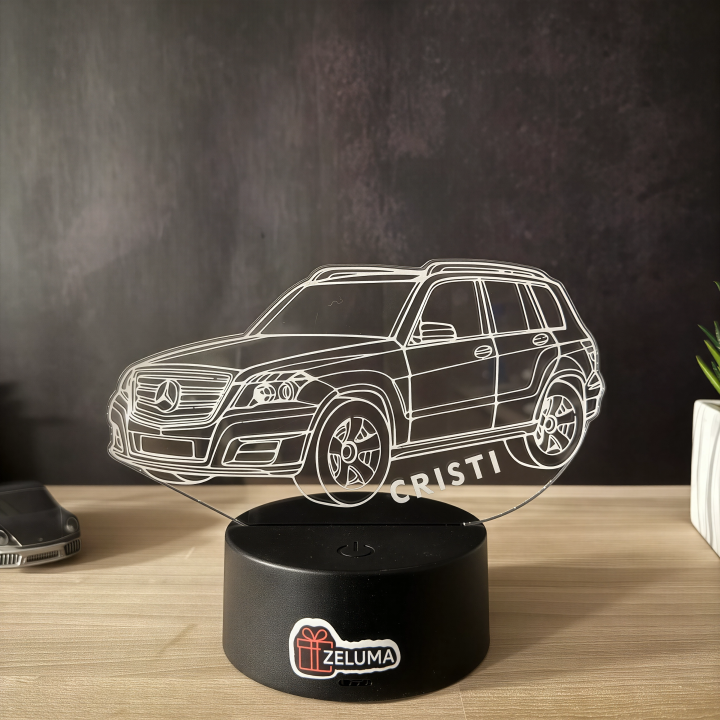 Lampa 3D Personalizata cu Masina – Model SUV Mercedes