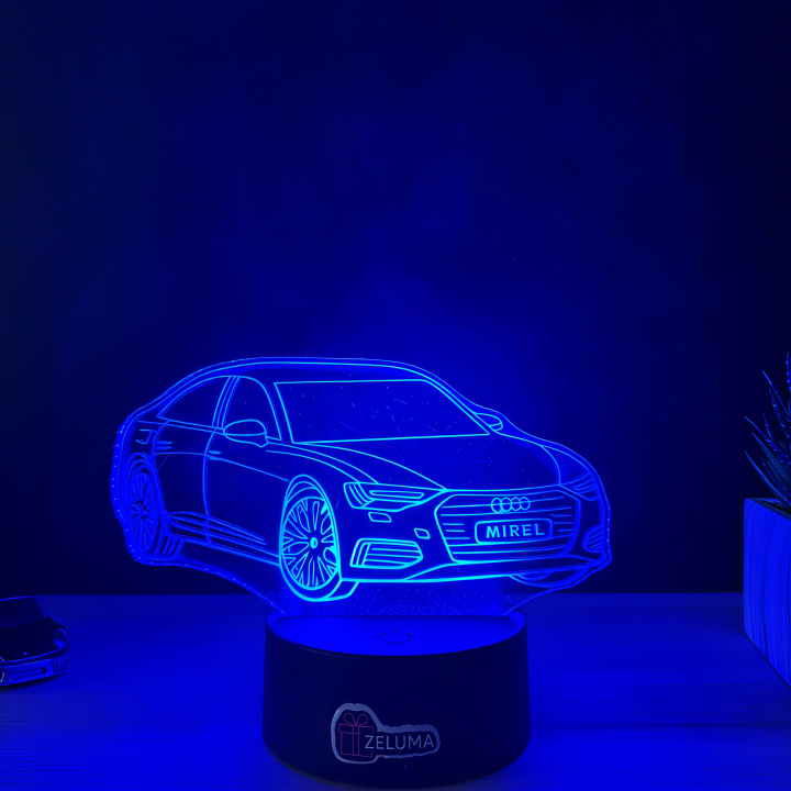Lampa 3D Personalizata cu Masina – Model Audi Premium