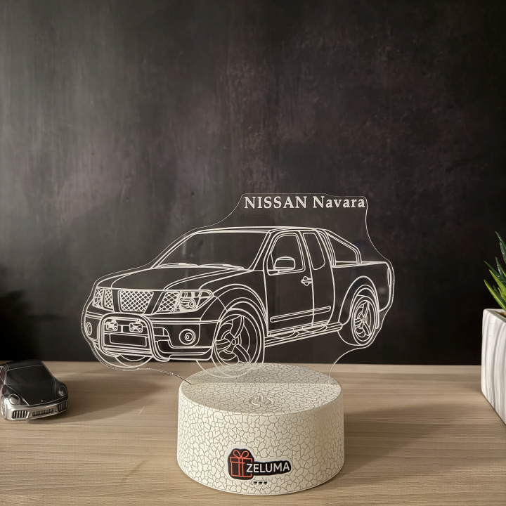 Lampa 3D cu Masina – Nissan Navara Edition