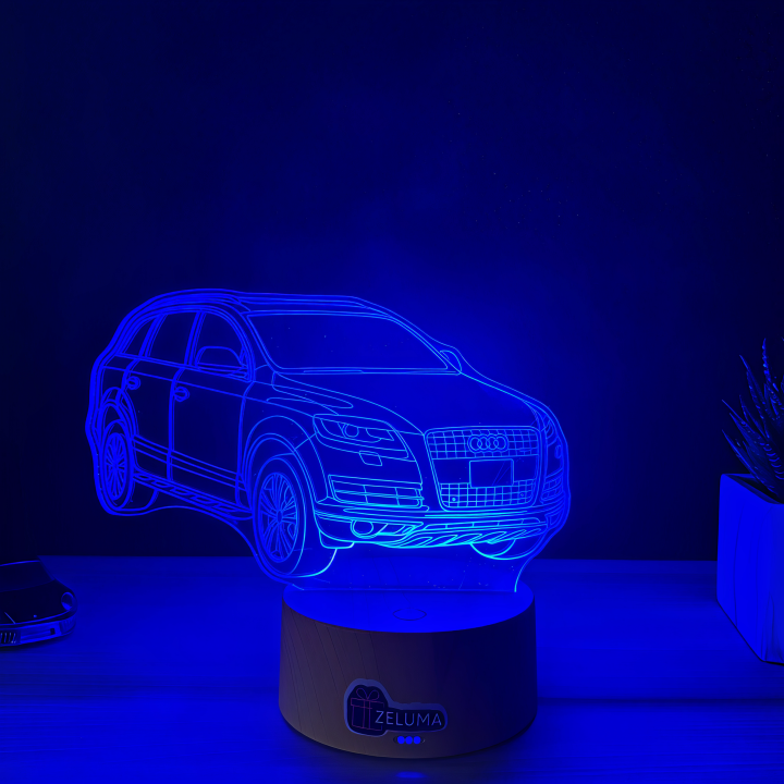 Lampa 3D Personalizata cu Masina – Audi SUV Edition
