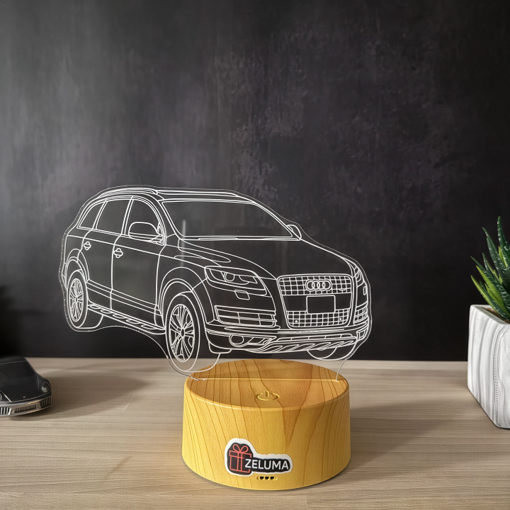 Lampa 3D Personalizata cu Masina – Audi SUV Edition