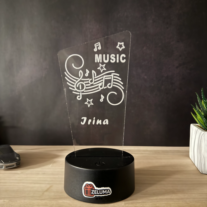 Lampa 3D Personalizata – Music Edition