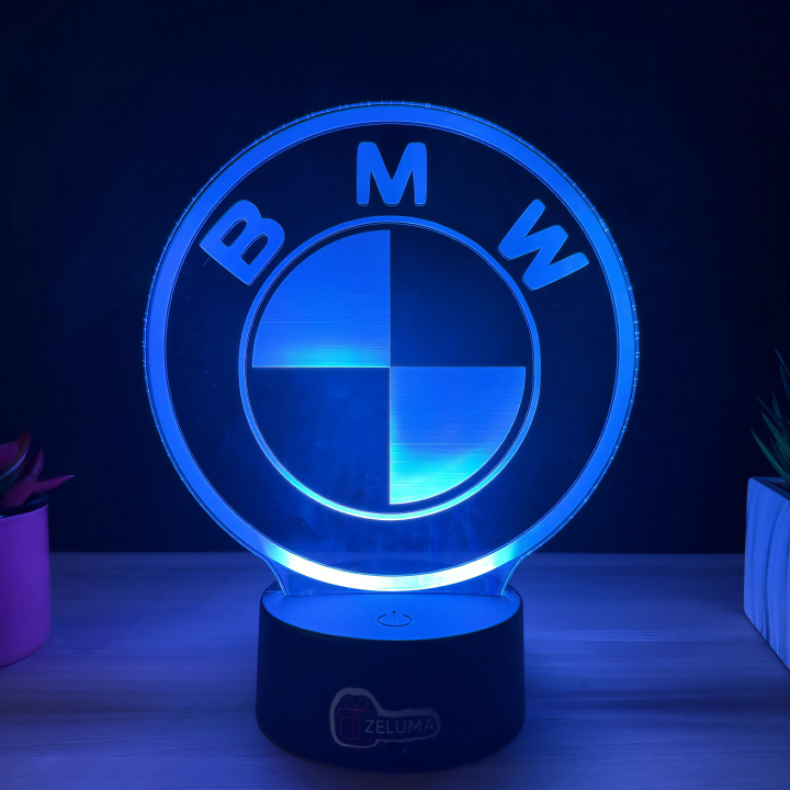 Lampa 3D cu Logo BMW – Editie Premium pentru Pasionati Auto