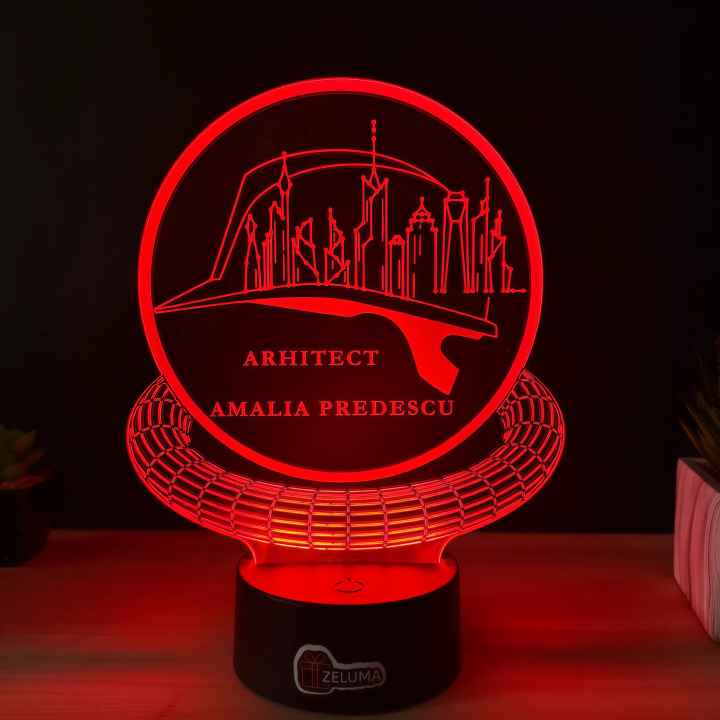 Lampa 3D Personalizata – Arhitect Edition