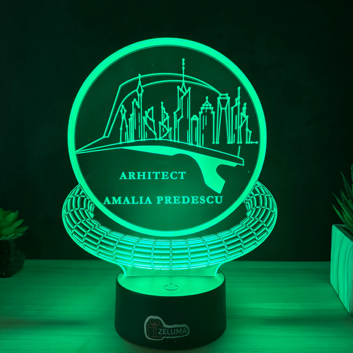 Lampa 3D Personalizata – Arhitect Edition
