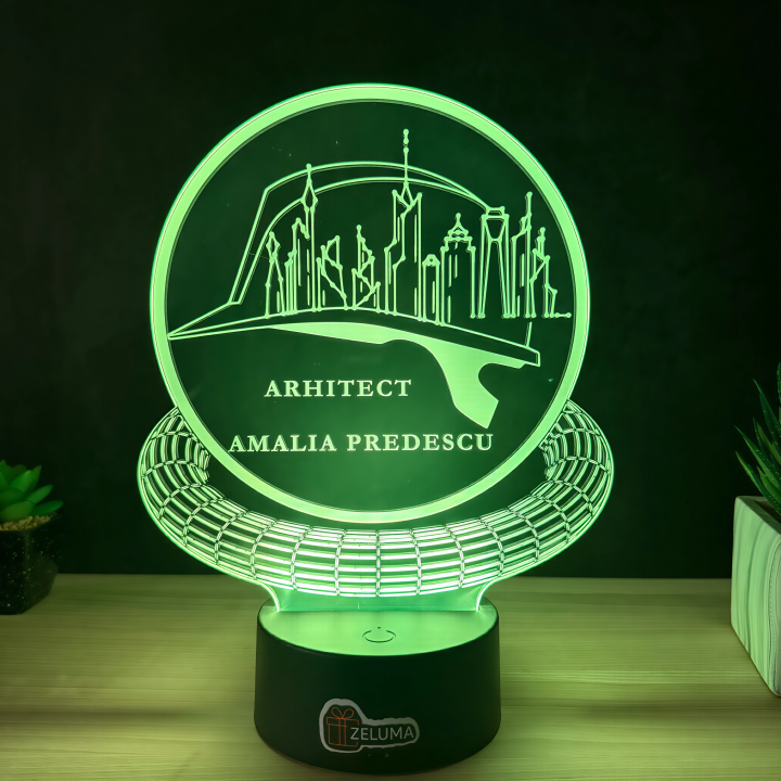 Lampa 3D Personalizata – Arhitect Edition