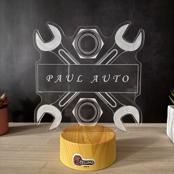 Lampa 3D Personalizata – Atelier Auto
