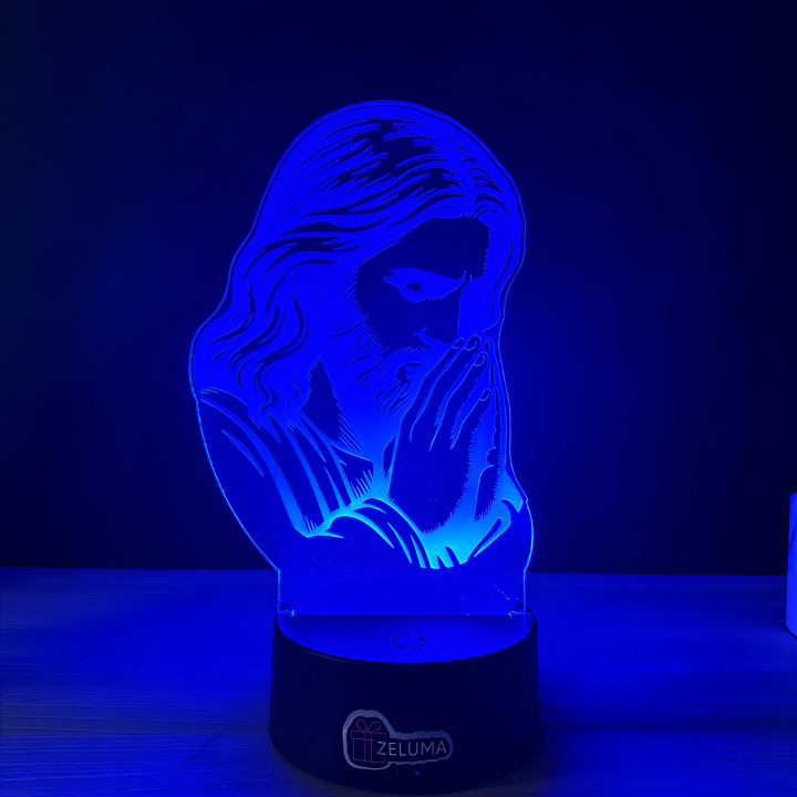 Lampa 3D – Iisus in Rugaciune