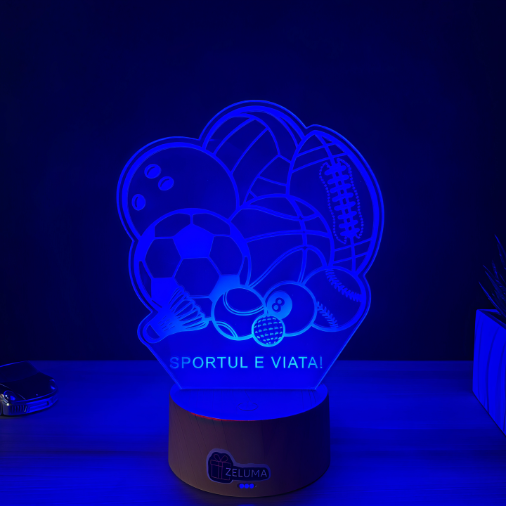 Lampa 3D – Sportul e Viata!