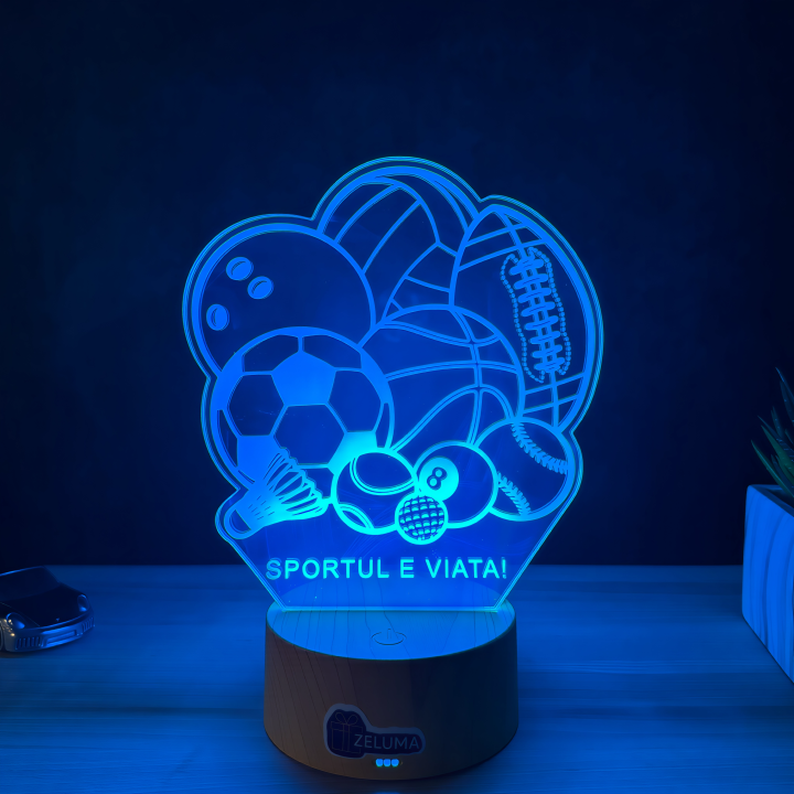 Lampa 3D – Sportul e Viata!