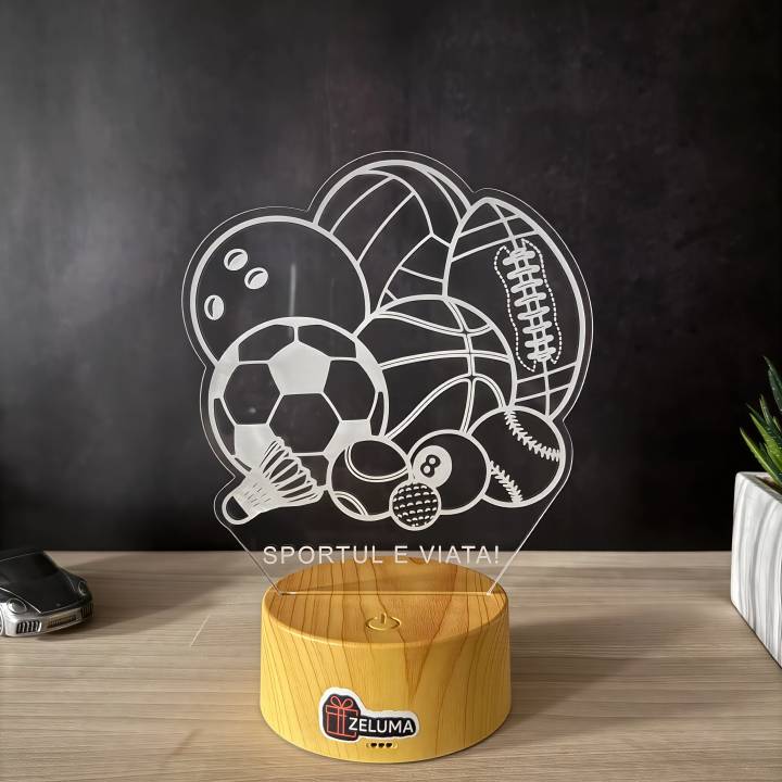 Lampa 3D – Sportul e Viata!