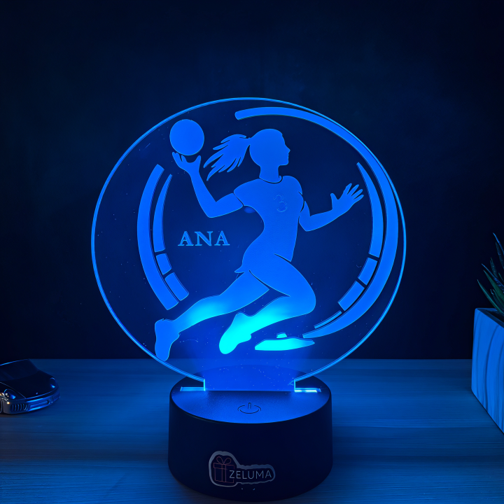 Lampa 3D Personalizata – Handbalista