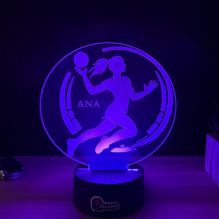 Lampa 3D Personalizata – Handbalista