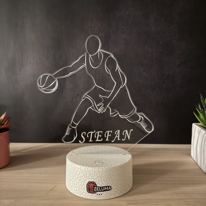 Lampa 3D Personalizata – Baschet