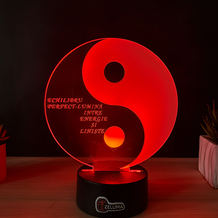 Lampa 3D – Yin si Yang