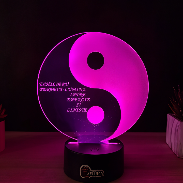 Lampa 3D – Yin si Yang