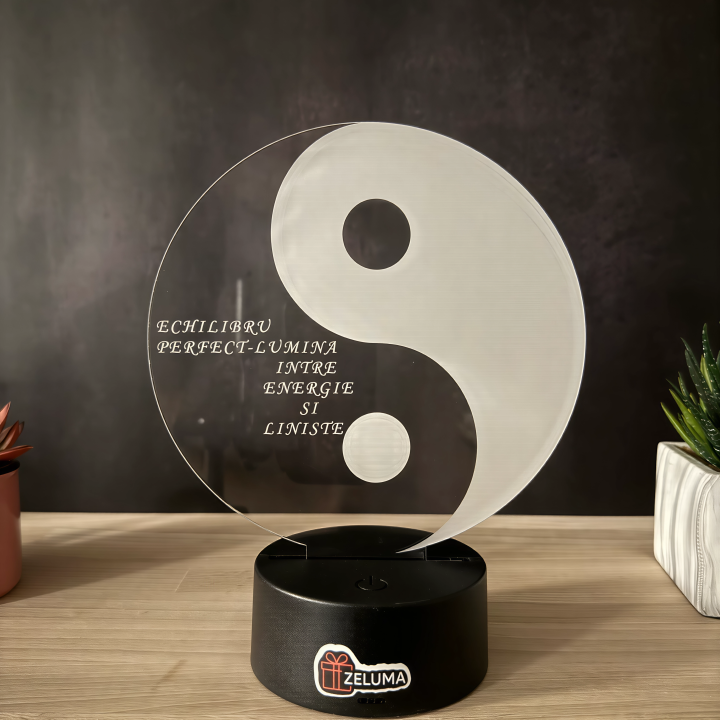 Lampa 3D – Yin si Yang