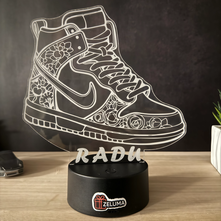 Lampa 3D Personalizata - Sneakers Nike