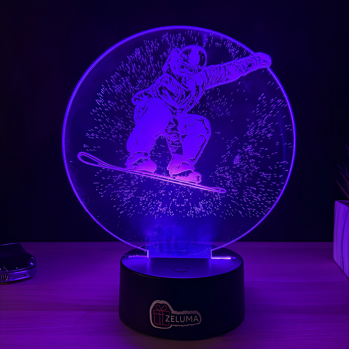 Lampa 3D Snowboarder