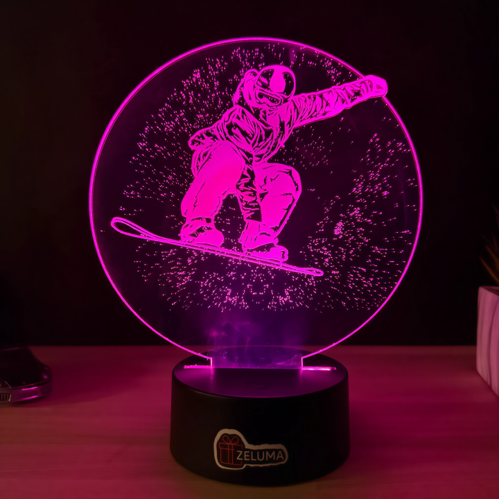 Lampa 3D Snowboarder